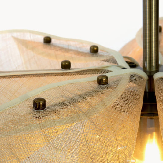 French Candle Silent Cream Chandelier